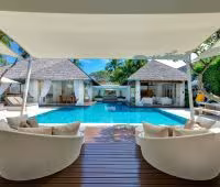 Villa Jajaliluna, terrasse de la piscine