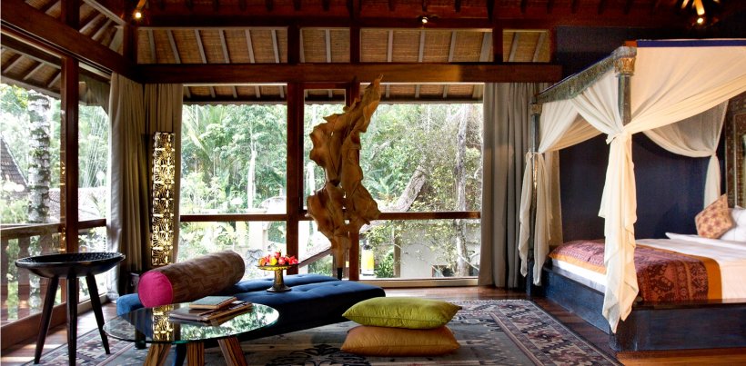 Villa Bodhi, Lounge im Schlafzimmer